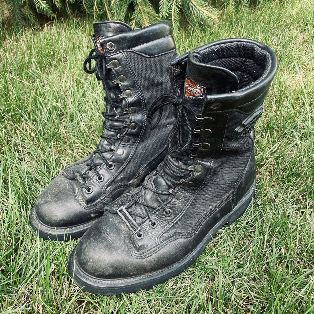 Harley Davidson motorcycle boots